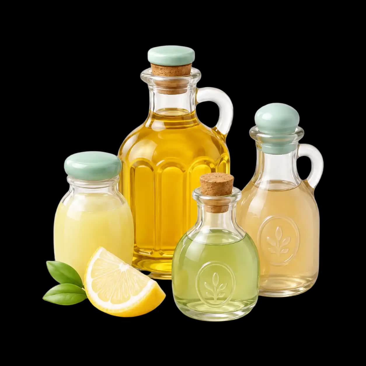 روغن، سرکه و آبلیمو